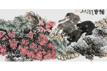 实力派画家丁浩然写意花鸟画新品《秋实》