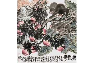  实力派画家丁浩然写意花鸟画新品《康尔寿》