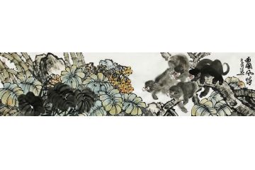 丁浩然新品力作写意花鸟画《南国风情》