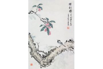实力派画家王东新品力作花鸟画《得利图》
