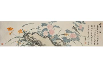 霍春阳先生入室弟子王东花鸟画《风华正茂》