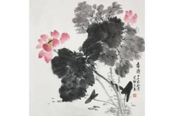霍春阳先生入室弟子王东花鸟画《香清》