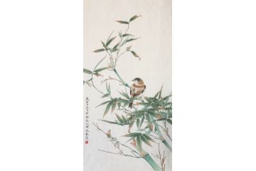 客厅装饰画 范九龙工笔花鸟画《穷款》