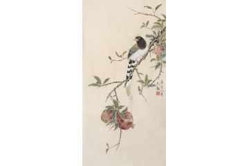 客厅装饰画 范九龙工笔花鸟画《穷款》
