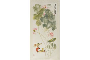 李辉新品力作花鸟画作品《荷香送瑞到君家》