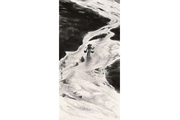 画坛才子潘文良山水画作品《归》