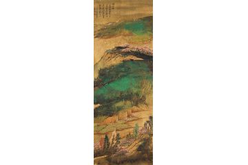 美协画家魏金岭山水画作品《忆江南》