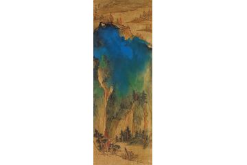 美协画家魏金岭国画山水画《穷款四》