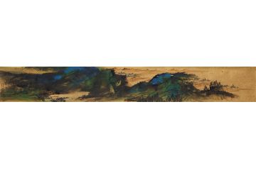 美协画家魏金岭国画山水画新品《穷款五》