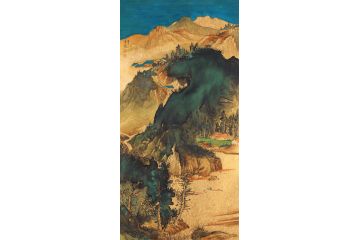 美协画家魏金岭国画新品山水画《穷款七》