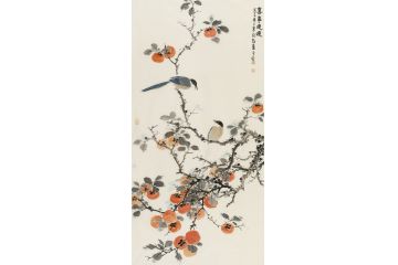中美协会员李亚花鸟画作品《喜事连连》