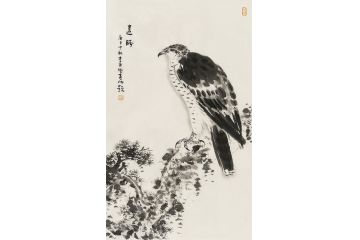 中美协会员李亚花鸟画作品《远盼》