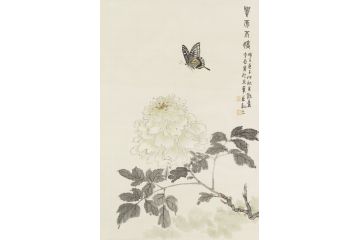 霍春阳入室弟子李亚花鸟画作品《贵而不娇》