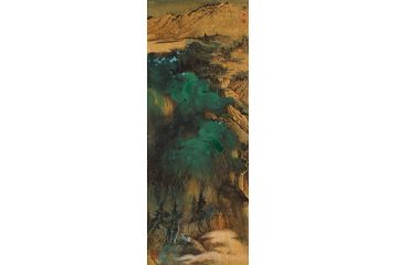 魏金岭新品力作小尺寸山水画作品《穷款八》