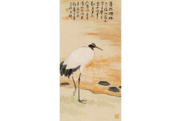 中美协会员李亚花鸟画作品《澹然》