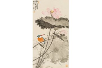 霍春阳入室弟子李亚花鸟画作品《和气致祥》