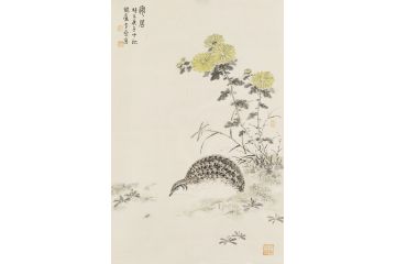 霍春阳入室弟子李亚花鸟画作品《安居》