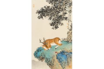 中美协会员李亚动物画作品《受天百禄》