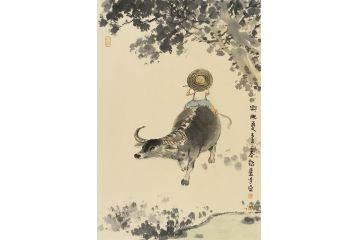 中美协会员李亚动物画作品《乐无忧》