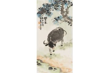 中美协会员李亚动物画作品《丰年》