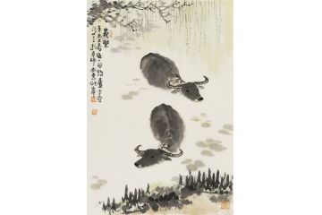 中美协会员李亚动物画作品《长乐》