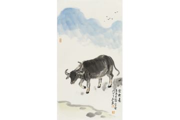 中美协会员李亚动物画作品《乐无忧》