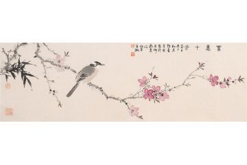 霍春阳入室弟子李亚花鸟画作品《春意十分》