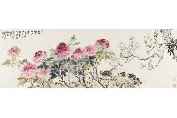 中美协会员李亚花鸟画作品《富贵平安》