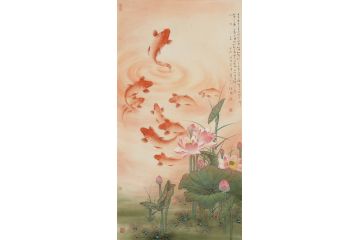中美协会员蓝健康工笔花鸟画作品《天保定尔,以莫不兴》