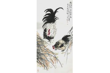 家居装饰画 曹金华写意花鸟画《稻花香》