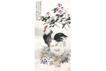 家居装饰画 曹金华写意花鸟画《大吉图》