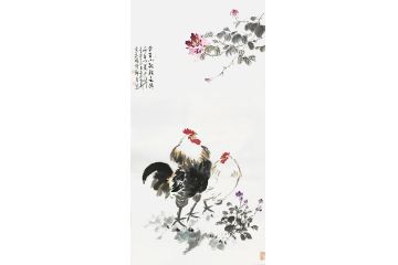 河南美协会员曹金华写意花鸟画《大吉图》