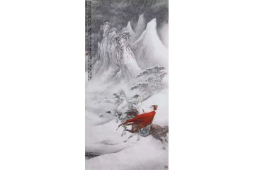 孟宪涛新品动物画《游侠儿出塞北 大雪落幽燕》