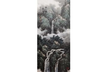 国家一级美术师张美生写意山水画新品《云水禅心》