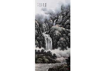 国家一级美术师张美生写意山水画新品《源远流长》