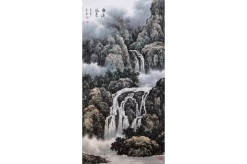 国家一级美术师张美生写意山水画新品《源远流长》