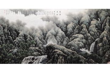 国家一级美术师张美生写意山水画新品《深谷泉音》