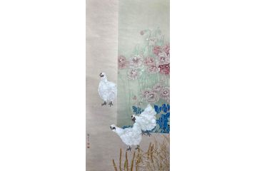 中美协会员赵金生工笔花鸟画作品《穷款》