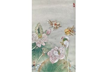 中美协会员赵金生工笔花鸟画作品《穷款》