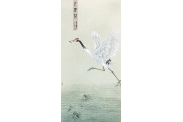 实力派画家赵金生工笔花鸟画作品《水云涧》