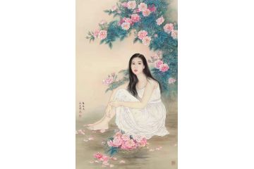 实力派画家赵永夫工笔人物画作品《穷款》