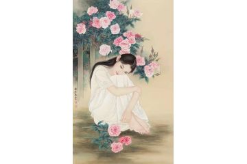 实力派画家赵永夫工笔人物画作品《穷款》