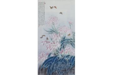 著名画家赵永夫工笔花鸟画作品《余当年在赓东朝汕写生》