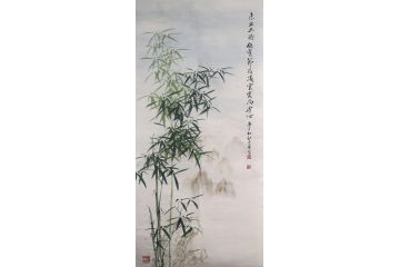 孙本跃新品竹子写意花鸟画《未出土时便有节》