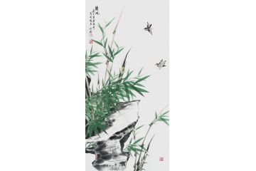 实力派画家宫竹君竹子画《清风》