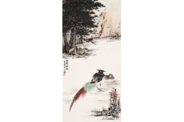 美协岑今新品国画花鸟画《锦绣前程》