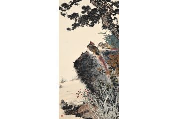 美协岑今新品国画花鸟画《南风》