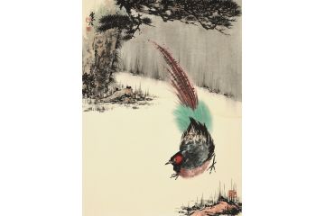 美协岑今新品力作花鸟画《穷款》