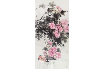 实力派画家周同祥写意花鸟画《穷款》