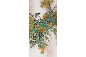 实力派画家周同祥写意花鸟画《穷款》